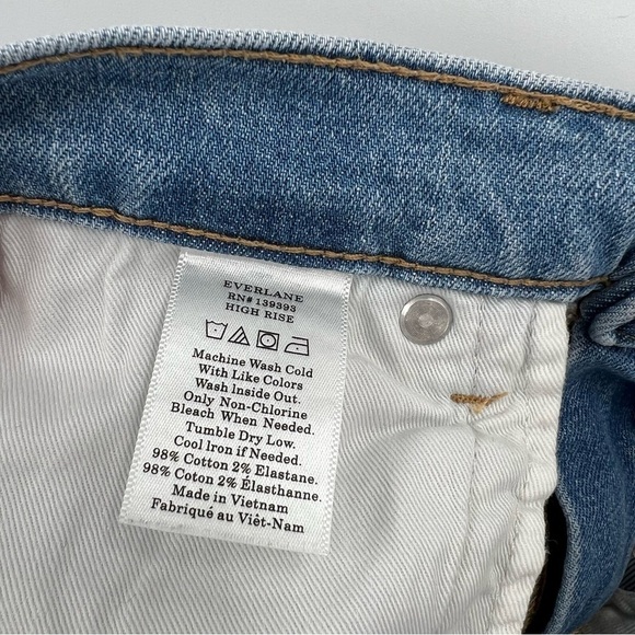 Everlane High Rise Skinny Ankle Jeans Light Wash Size 30 - Picture 4 of 8